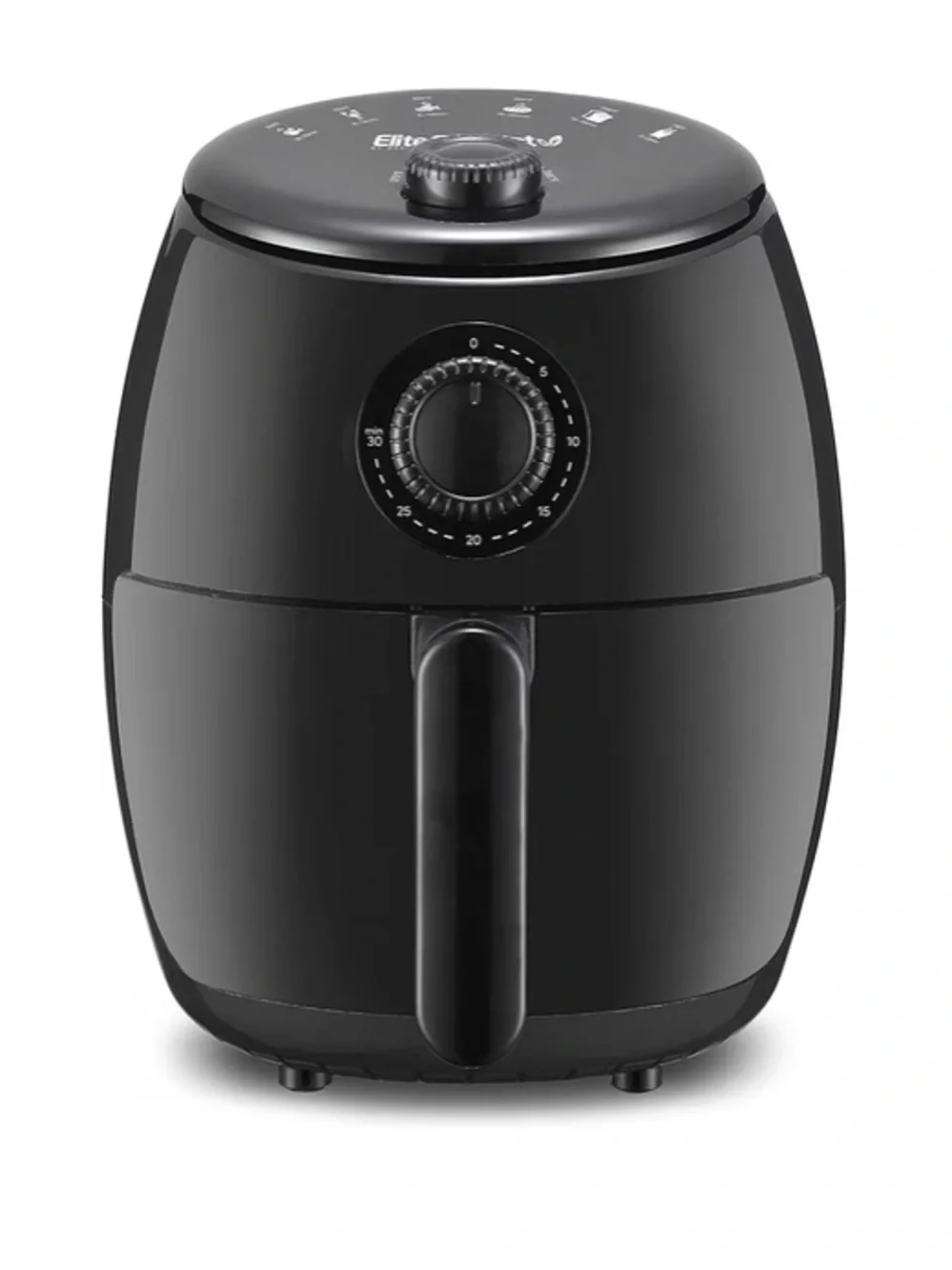 Black Air Fryer with Adjustable Timer